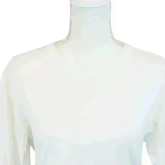 A.L.C. White Long Sleeve Open Back Backless Cutout Cotton T Shirt Size Small - Picture 2 of 8